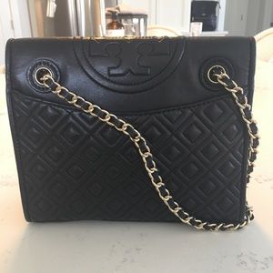 Tory Burch Convertible Black Shoulder Bag